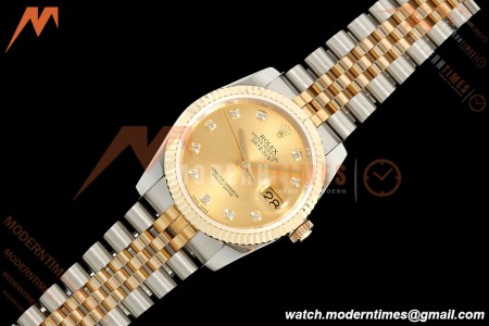 Rolex - Datejust 116233 36mm Jub Flt 316L YG/SS Gold/Dia GMF A2824