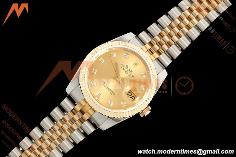 Rolex - Datejust 116233 36mm Jub Flt 316L YG/SS Gold/Dia GMF A2824