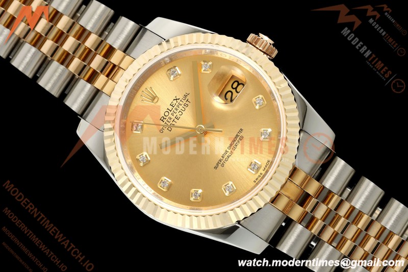 Rolex - Datejust 116233 36mm Jub Flt 316L YG/SS Gold/Dia GMF A2824