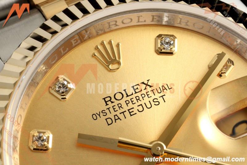 Rolex - Datejust 116233 36mm Jub Flt 316L YG/SS Gold/Dia GMF A2824