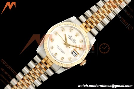 Rolex - Datejust 116233 36mm Jub Flt 316L YG/SS White Mop/Dia GMF VR3135