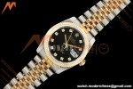 Rolex - Datejust 116233 36mm Jub Flt 316L YG/SS Blk/Dia GMF A2824