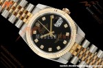 Rolex - Datejust 116233 36mm Jub Flt 316L YG/SS Blk/Dia GMF A2824