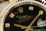 Rolex - Datejust 116233 36mm Jub Flt 316L YG/SS Blk/Dia GMF A2824
