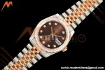 Rolex - Datejust 116231 36mm Jub Flt 316L RG/SS Brn/Dia GMF VR3135 | 롤렉스 - 데이트저스트 116231 36mm 주브 플랫 316L RG/SS 브라운/다이아 GMF VR3135