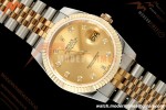 Rolex - Datejust 116233 36mm Jub Flt 316L YG/SS Gold/Dia GMF VR3135 | 롤렉스 - 데이트저스트 116233 36mm 주브 플랫 316L YG/SS 골드/다이아몬드 GMF VR3135