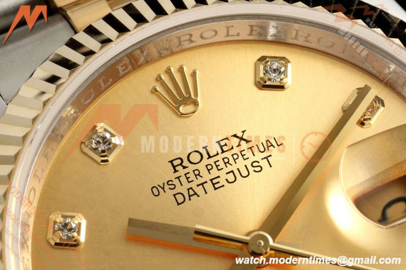 Rolex - Datejust 116233 36mm Jub Flt 316L YG/SS Gold/Dia GMF VR3135 | 롤렉스 - 데이트저스트 116233 36mm 주브 플랫 316L YG/SS 골드/다이아몬드 GMF VR3135