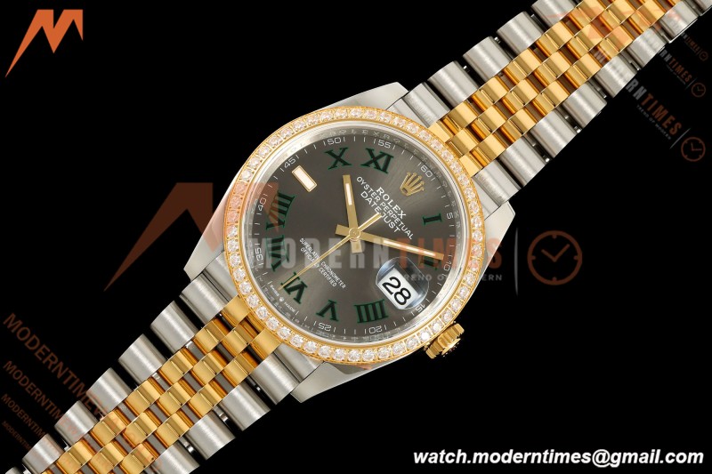 Rolex - Datejust 126283RBR 36mm Jub Diamond 904L YG/SS/DIA Grey/Rmn VSF VS3235 | 롤렉스 - 데이트저스트 126283RBR 36mm 주브 다이아몬드 904L YG/SS/DIA 그레이/Rmn VSF VS3235