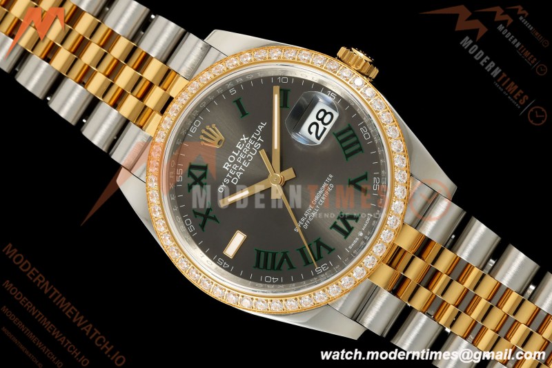 Rolex - Datejust 126283RBR 36mm Jub Diamond 904L YG/SS/DIA Grey/Rmn VSF VS3235 | 롤렉스 - 데이트저스트 126283RBR 36mm 주브 다이아몬드 904L YG/SS/DIA 그레이/Rmn VSF VS3235