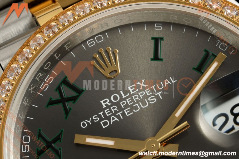 Rolex - Datejust 126283RBR 36mm Jub Diamond 904L YG/SS/DIA Grey/Rmn VSF VS3235 | 롤렉스 - 데이트저스트 126283RBR 36mm 주브 다이아몬드 904L YG/SS/DIA 그레이/Rmn VSF VS3235
