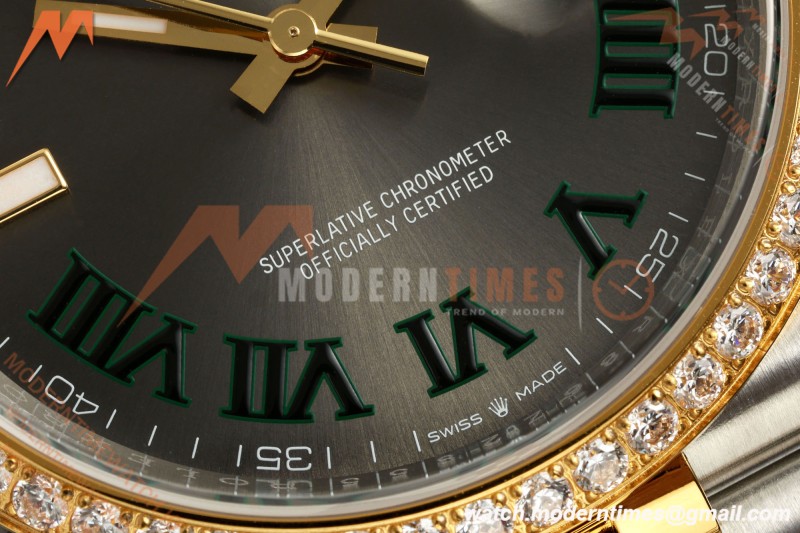 Rolex - Datejust 126283RBR 36mm Jub Diamond 904L YG/SS/DIA Grey/Rmn VSF VS3235 | 롤렉스 - 데이트저스트 126283RBR 36mm 주브 다이아몬드 904L YG/SS/DIA 그레이/Rmn VSF VS3235