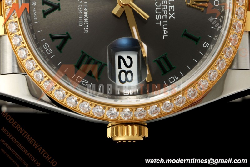 Rolex - Datejust 126283RBR 36mm Jub Diamond 904L YG/SS/DIA Grey/Rmn VSF VS3235 | 롤렉스 - 데이트저스트 126283RBR 36mm 주브 다이아몬드 904L YG/SS/DIA 그레이/Rmn VSF VS3235