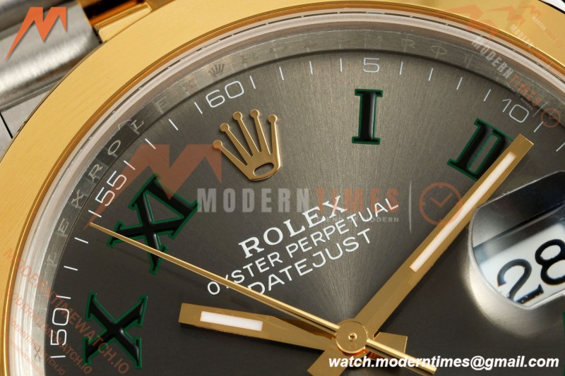 Rolex - Datejust 126303 41mm Jub Smt 904L YG/SS Gold/Stk VSF VS3235 | 롤렉스 - 데이트저스트 126303 41mm 주브 스몰 세컨드 904L YG/SS 그레이/Rmn VSF VS3235