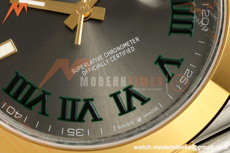 Rolex - Datejust 126303 41mm Jub Smt 904L YG/SS Gold/Stk VSF VS3235 | 롤렉스 - 데이트저스트 126303 41mm 주브 스몰 세컨드 904L YG/SS 그레이/Rmn VSF VS3235