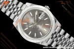 Rolex - Datejust 126334 41mm Gain Weight Jub Flt 904L SS/SS Gray/Stk QF SH3235