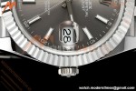 Rolex - Datejust 126334 41mm Gain Weight Jub Flt 904L SS/SS Gray/Stk QF SH3235