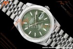 Rolex - Datejust 126334 41mm Gain Weight Jub Flt 904L SS/SS F-Grn/Stk QF SH3235 | 롤렉스 - 데이트저스트 126334 41mm 게인 웨이트 주브 FLT 904L SS/SS 플루티드 그린/Stk QF SH3235