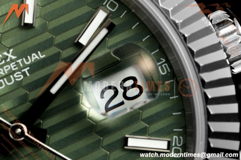 Rolex - Datejust 126334 41mm Gain Weight Jub Flt 904L SS/SS F-Grn/Stk QF SH3235 | 롤렉스 - 데이트저스트 126334 41mm 게인 웨이트 주브 FLT 904L SS/SS 플루티드 그린/Stk QF SH3235