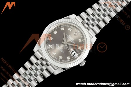Rolex - Datejust 126334 41mm Gain Weight Jub Flt 904L SS/SS Gray/Dia QF SH3235