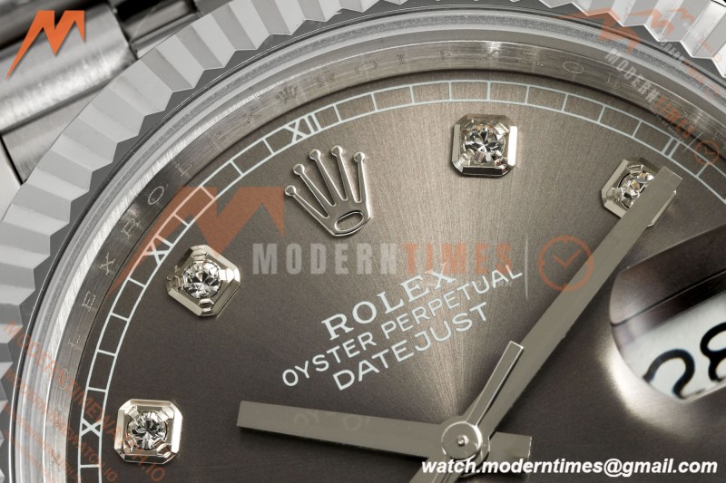 Rolex - Datejust 126334 41mm Gain Weight Jub Flt 904L SS/SS Gray/Dia QF SH3235