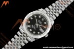 Rolex - Datejust 126334 41mm Gain Weight Jub Flt 904L SS/SS Blk/Dia QF SH3235 | 롤렉스 - 데이트저스트 126334 41mm 게인 웨이트 주브 플랫 904L SS/SS 블랙/다이아 QF SH3235