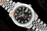 Rolex - Datejust 126334 41mm Gain Weight Jub Flt 904L SS/SS Blk/Dia QF SH3235 | 롤렉스 - 데이트저스트 126334 41mm 게인 웨이트 주브 플랫 904L SS/SS 블랙/다이아 QF SH3235