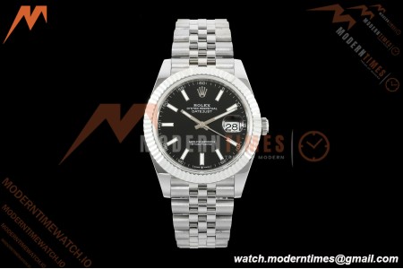 Rolex - Datejust 126334 41mm Gain Weight Jub Flt 904L SS/SS Blk/Stk QF SH3235