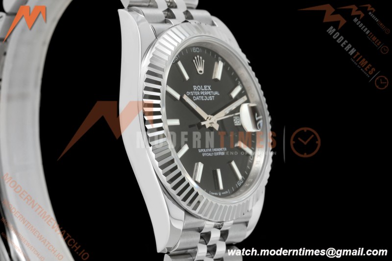 Rolex - Datejust 126334 41mm Gain Weight Jub Flt 904L SS/SS Blk/Stk QF SH3235