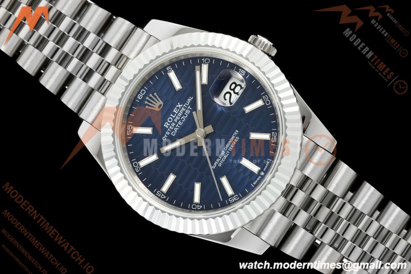 Rolex - Datejust 126334 41mm Gain Weight Jub Flt 904L SS/SS F-Blu/Stk QF SH3235