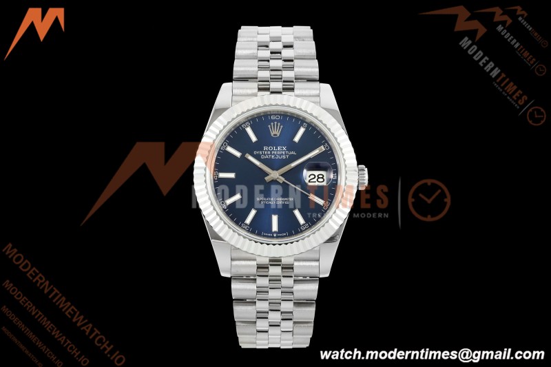 Rolex - Datejust 126334 41mm Gain Weight Jub Flt 904L SS/SS Blu/Stk QF SH3235 | 롤렉스 - 데이트저스트 126334 41mm 게인 웨이트 주브 FLT 904L SS/SS 블루/Stk QF SH3235