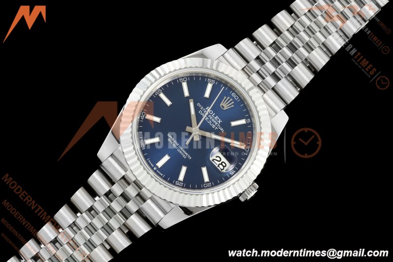 Rolex - Datejust 126334 41mm Gain Weight Jub Flt 904L SS/SS Blu/Stk QF SH3235 | 롤렉스 - 데이트저스트 126334 41mm 게인 웨이트 주브 FLT 904L SS/SS 블루/Stk QF SH3235