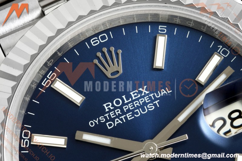 Rolex - Datejust 126334 41mm Gain Weight Jub Flt 904L SS/SS Blu/Stk QF SH3235 | 롤렉스 - 데이트저스트 126334 41mm 게인 웨이트 주브 FLT 904L SS/SS 블루/Stk QF SH3235