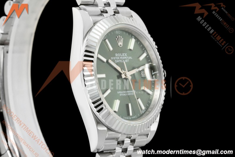 Rolex - Datejust 126334 41mm Gain Weight Jub Flt 904L SS/SS Grn/Stk QF SH3235