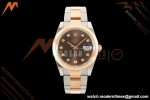 Rolex - Datejust 126331 41mm 904L Gold Wrapped Oys Flt RG/SS Brn/Dia BJF SH3235