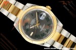 Rolex - Datejust 126333 41mm Wimbledon 904L Gold Wrapped Oys Flt YG/SS Grey/Rmn BJF SH3235