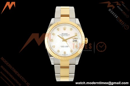 Rolex - Datejust 126333 41mm 904L Gold Wrapped Oys Flt YG/SS W-Mop/Dia BJF SH3235