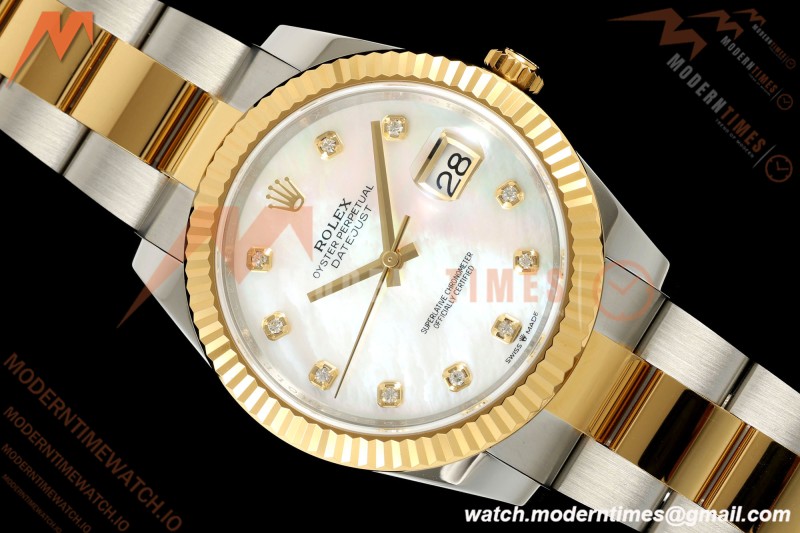 Rolex - Datejust 126333 41mm 904L Gold Wrapped Oys Flt YG/SS W-Mop/Dia BJF SH3235