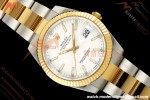 Rolex - Datejust 126333 41mm 904L Gold Wrapped Oys Flt YG/SS Wht/Stk BJF SH3235