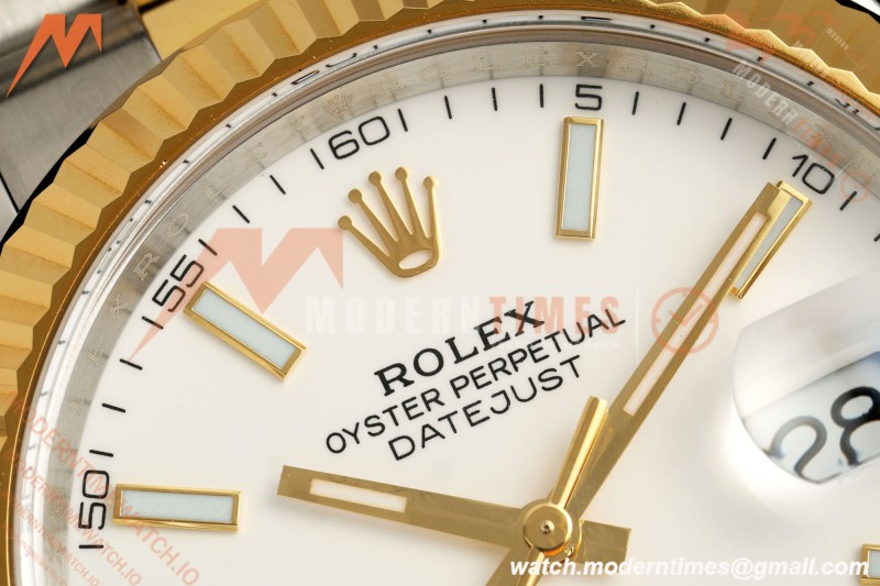 Rolex - Datejust 126333 41mm 904L Gold Wrapped Oys Flt YG/SS Wht/Stk BJF SH3235