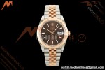 Rolex - Datejust 126331 41mm 904L Gold Wrapped Jub Flt RG/SS Choco/Stk BJF SH3235 | 롤렉스 - 데이트저스트 126331 41mm 904L 골드 랩드 주브 플라이백 RG/SS 초코/스틸 BJF SH3235