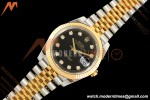 Rolex - Datejust 126333 41mm 904L Gold Wrapped Jub Flt YG/SS Blk/Dia BJF SH3235 | 롤렉스 - 데이트저스트 126333 41mm 904L 골드 랩드 주브 플라이백 YG/SS 블랙/다이아 BJF SH3235