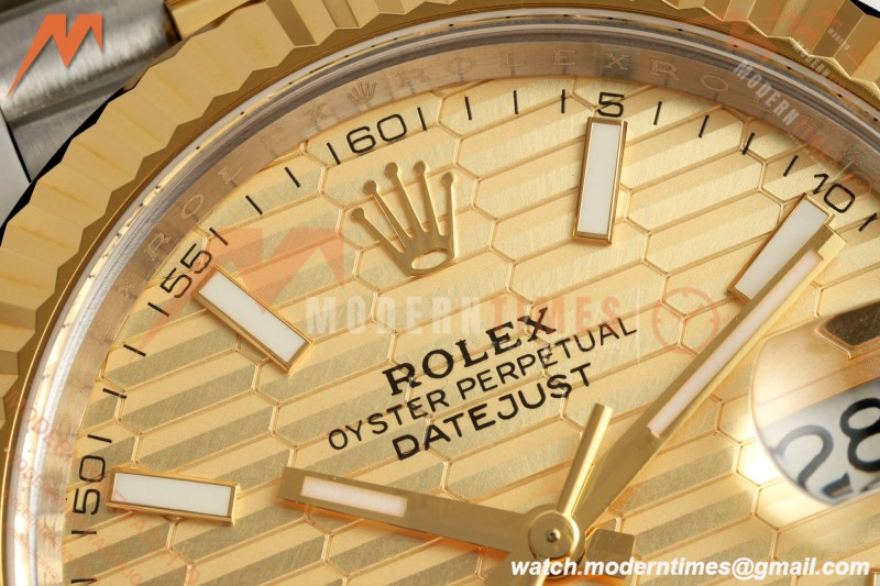 Rolex - Datejust 126333 41mm 904L Gold Wrapped Jub Flt YG/SS F-Gold/Stk BJF SH3235