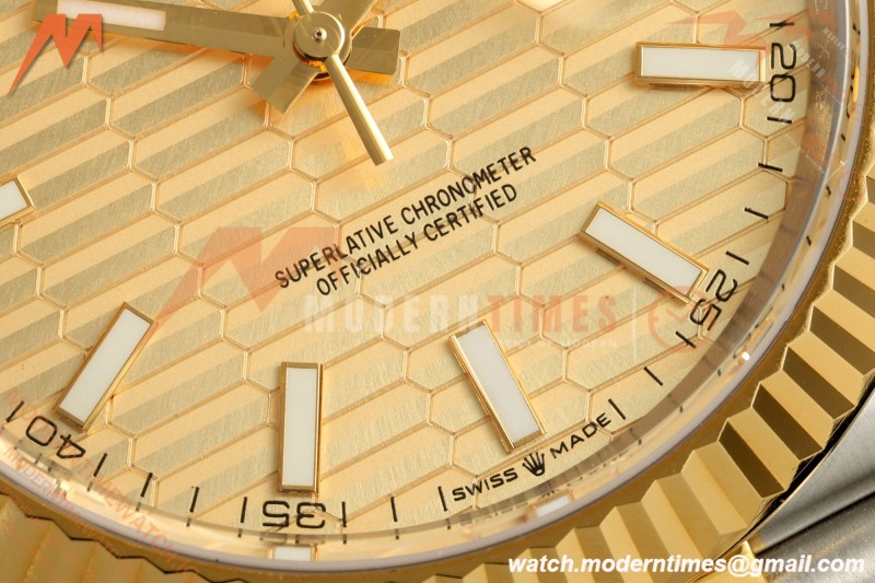 Rolex - Datejust 126333 41mm 904L Gold Wrapped Jub Flt YG/SS F-Gold/Stk BJF SH3235