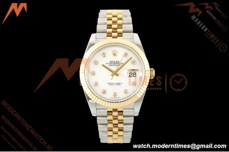 Rolex - Datejust 126333 41mm 904L Gain Weight Jub Flt YG/SS W-Mop/Dia QF SH3235