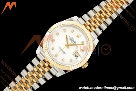 Rolex - Datejust 126333 41mm 904L Gain Weight Jub Flt YG/SS W-Mop/Dia QF SH3235