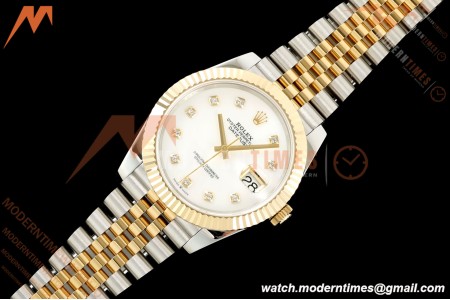 Rolex - Datejust 126333 41mm 904L Gain Weight Jub Flt YG/SS W-Mop/Dia QF SH3235
