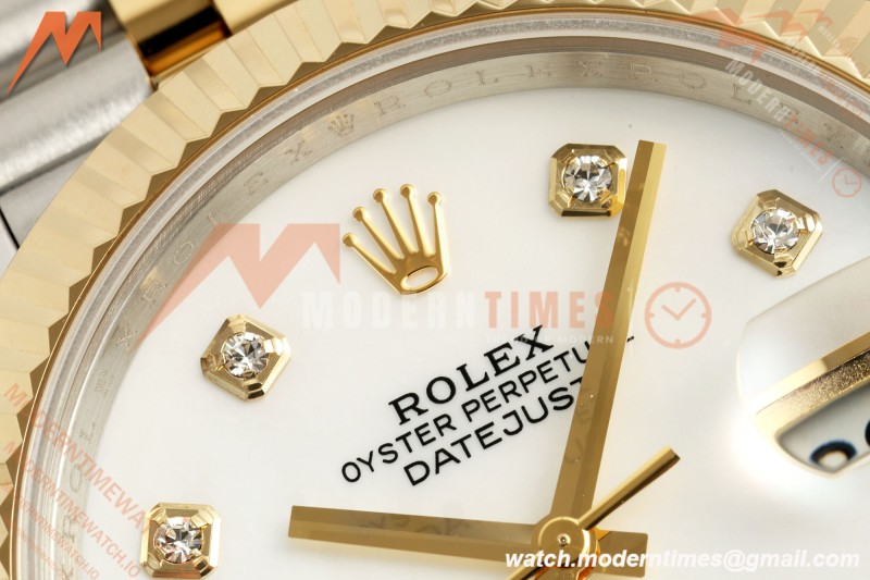 Rolex - Datejust 126333 41mm 904L Gain Weight Jub Flt YG/SS W-Mop/Dia QF SH3235 | 롤렉스 - 데이트저스트 126333 41mm 904L 게인 웨이트 주브 플랫 YG/SS W-Mop/Dia QF SH3235
