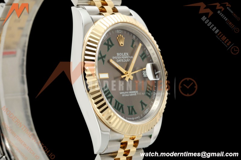 Rolex - Datejust 126333 41mm Wimbledon 904L Gain Weight Jub Flt YG/SS Grey/Rmn QF SH3235