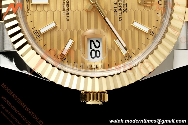 Rolex - Datejust 126333 41mm 904L Gain Weight Jub Flt YG/SS G-Wave/Stk QF SH3235