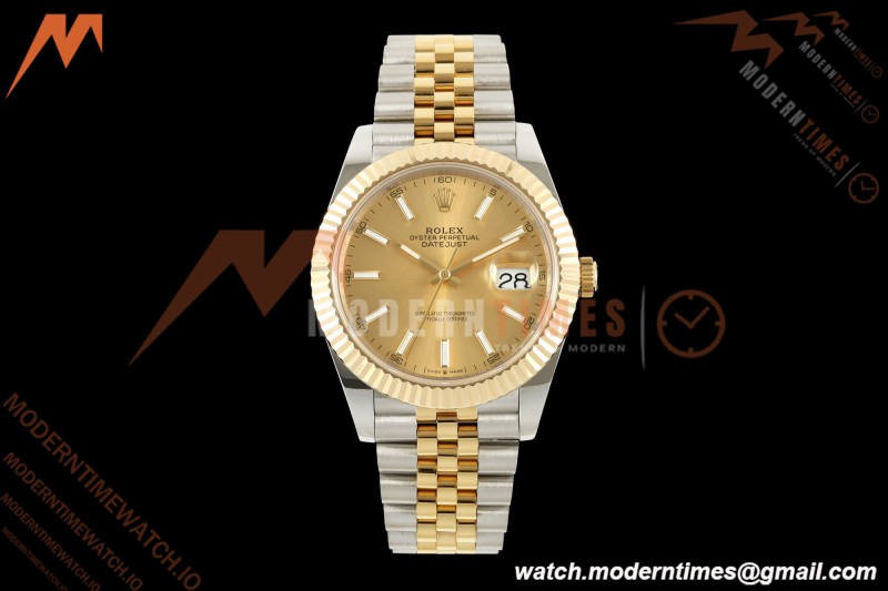 Rolex - Datejust 126333 41mm 904L Gain Weight Jub Flt YG/SS Gold/Stk QF SH3235 | 롤렉스 - 데이트저스트 126333 41mm 904L 게인 웨이트 주브 플랫 YG/SS 골드/스틸 QF SH3235